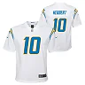Zennovawear Justin Herbert Los Angeles Chargers Youth Game Jersey - White