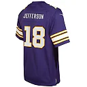 Zennovawear Justin Jefferson Minnesota Vikings Youth Game Jersey - Purple