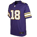 Zennovawear Justin Jefferson Minnesota Vikings Youth Game Jersey - Purple