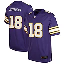 Zennovawear Justin Jefferson Minnesota Vikings Youth Game Jersey - Purple