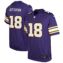 Zennovawear Justin Jefferson Minnesota Vikings Youth Game Jersey - Purple