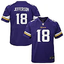 Zennovawear Justin Jefferson Minnesota Vikings Youth Game Jersey - Purple