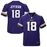 Zennovawear Justin Jefferson Minnesota Vikings Youth Game Jersey - Purple