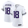 Zennovawear Justin Jefferson Minnesota Vikings Youth Game Jersey - White