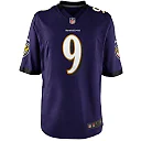 Zennovawear Justin Tucker Baltimore Ravens Youth Game Jersey - Purple