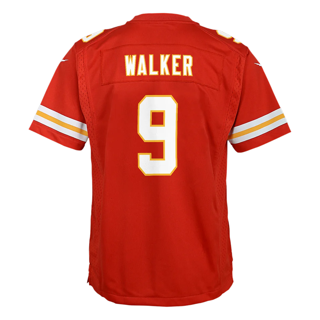 Zennovawear Kenneth Walker III Kansas City Chiefs Youth Game Jersey - Red