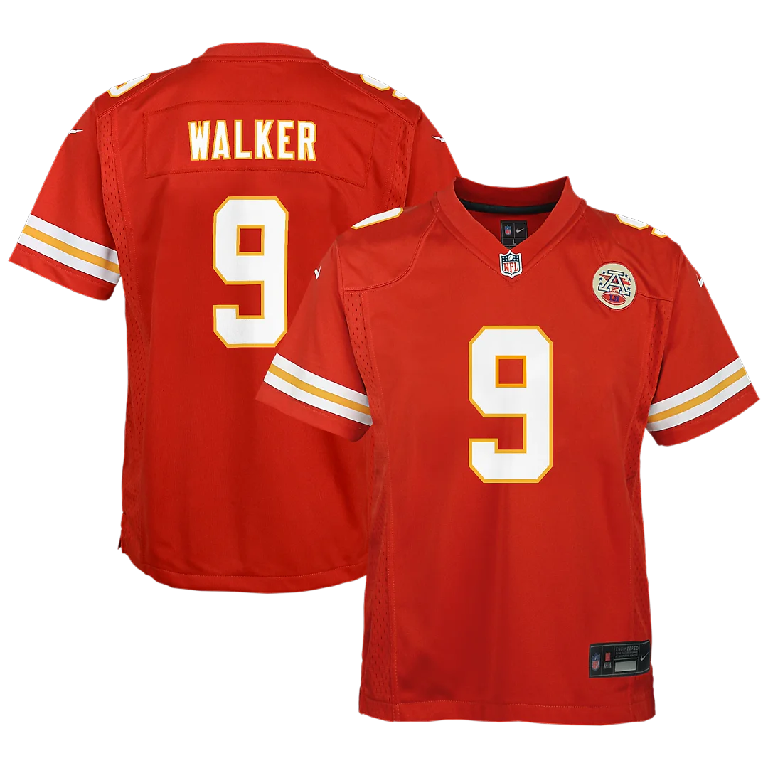 Zennovawear Kenneth Walker III Kansas City Chiefs Youth Game Jersey - Red