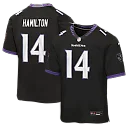 Zennovawear Kyle Hamilton Baltimore Ravens Youth Alternate Game Jersey - Black