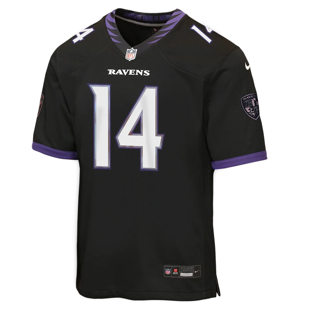 Zennovawear Kyle Hamilton Baltimore Ravens Youth Alternate Game Jersey - Black