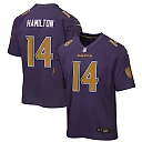 Zennovawear Kyle Hamilton Baltimore Ravens Youth Alternate 2 Game Jersey - Purple