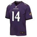 Zennovawear Kyle Hamilton Baltimore Ravens Youth Team Game Jersey - Purple