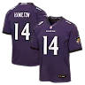 Zennovawear Kyle Hamilton Baltimore Ravens Youth Team Game Jersey - Purple