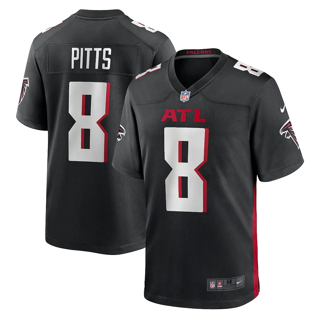 Zennovawear Kyle Pitts Sr. Atlanta Falcons Youth Game Jersey - Black