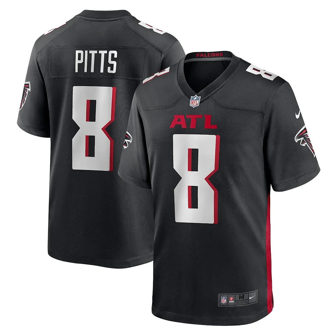 Zennovawear Kyle Pitts Sr. Atlanta Falcons Youth Game Jersey - Black
