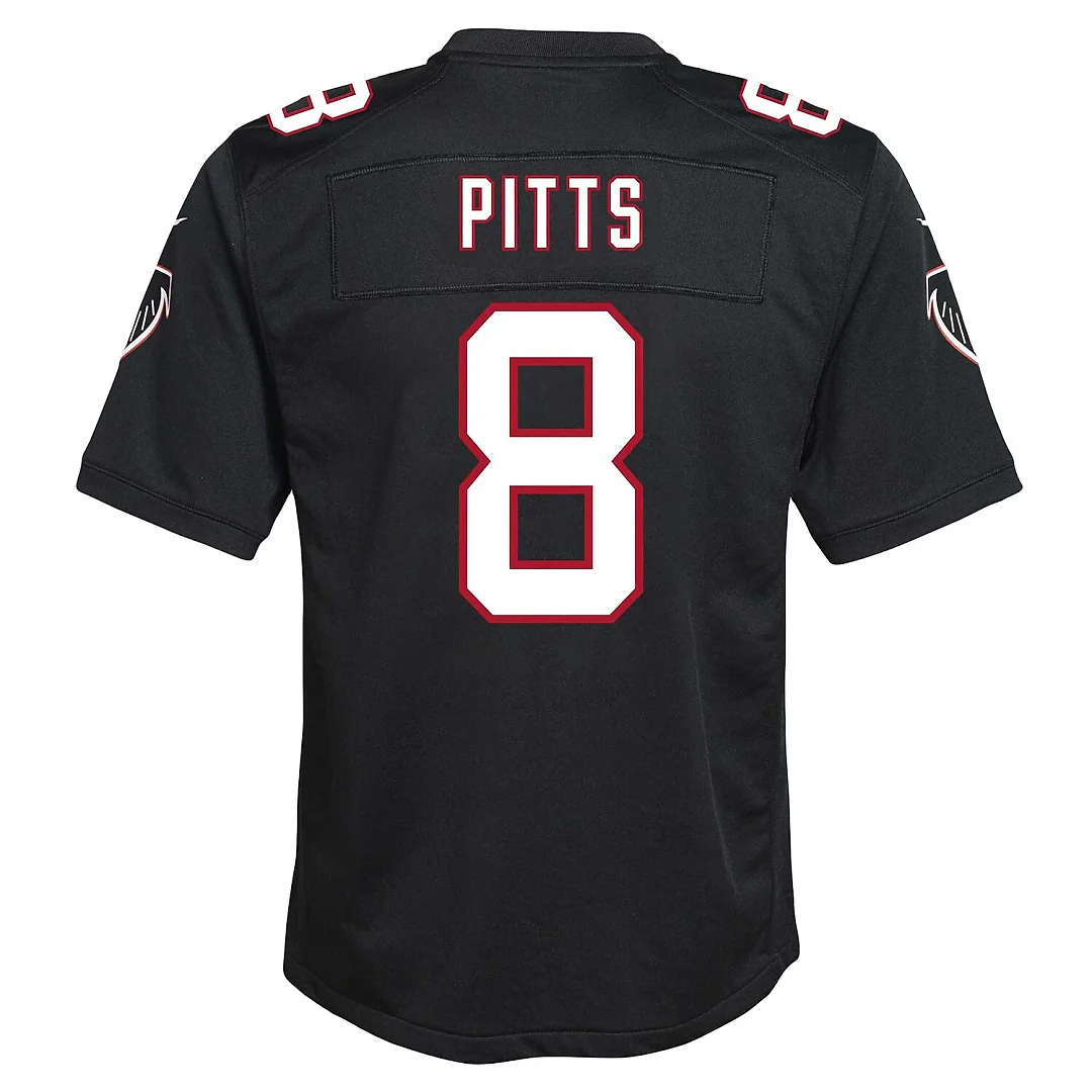 Zennovawear Kyle Pitts Sr. Atlanta Falcons Youth Game Jersey - Black