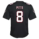 Zennovawear Kyle Pitts Sr. Atlanta Falcons Youth Game Jersey - Black