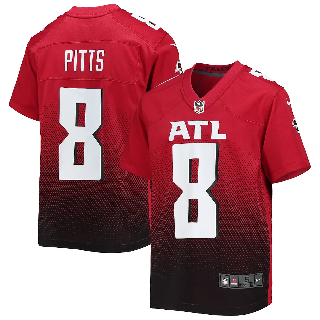 Zennovawear Kyle Pitts Sr. Atlanta Falcons Youth Game Jersey - Red