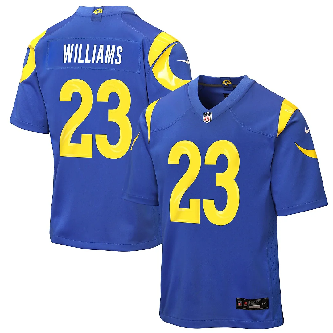 Zennovawear Kyren Williams Los Angeles Rams Youth Game Jersey - Royal