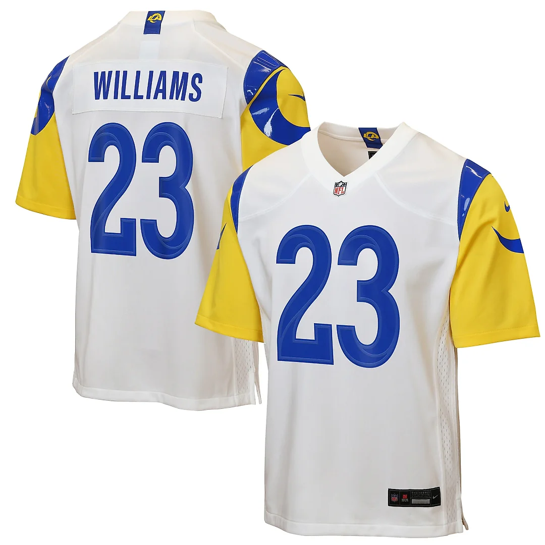 Zennovawear Kyren Williams Los Angeles Rams Youth Game Jersey - White