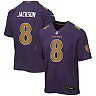 Zennovawear Lamar Jackson Baltimore Ravens Youth Alternate 2 Game Jersey - Purple