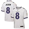 Zennovawear Lamar Jackson Baltimore Ravens Youth Game Jersey - White