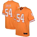 Zennovawear Lavonte David Tampa Bay Buccaneers Youth Game Jersey - Orange