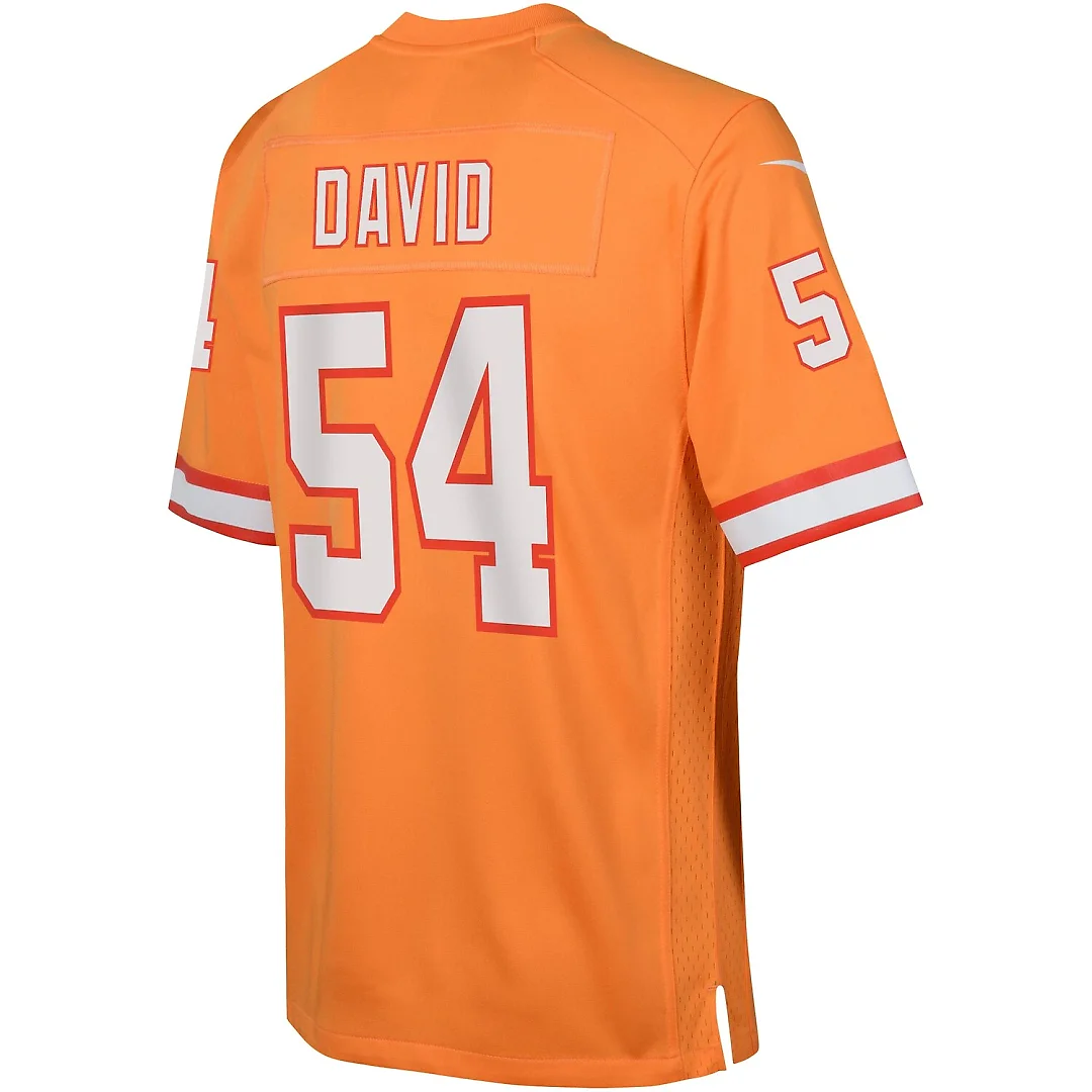 Zennovawear Lavonte David Tampa Bay Buccaneers Youth Game Jersey - Orange
