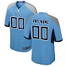 Zennovawear Tennessee Titans Youth Alternate Custom Game Jersey - Light Blue