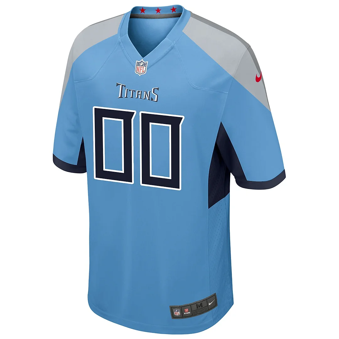 Zennovawear Tennessee Titans Youth Alternate Custom Game Jersey - Light Blue