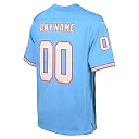 Zennovawear Tennessee Titans Youth Oilers Throwback Custom Game Jersey - Light Blue