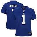 Zennovawear Malik Nabers New York Giants Youth Game Jersey - Royal