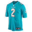 Zennovawear Malik Willis Miami Dolphins Youth Game Jersey - Teal