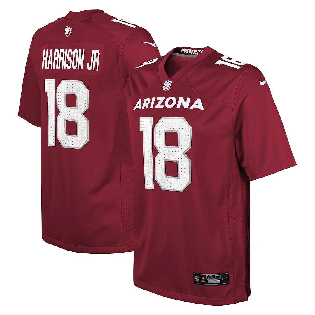 Zennovawear Marvin Harrison Jr. Arizona Cardinals Youth Game Jersey - Cardinal