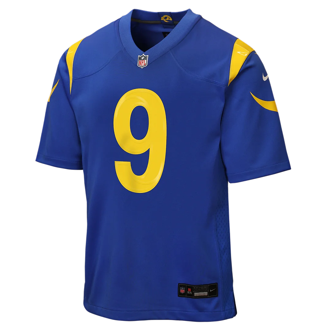 Zennovawear Matthew Stafford Los Angeles Rams Youth Team Game Jersey - Royal