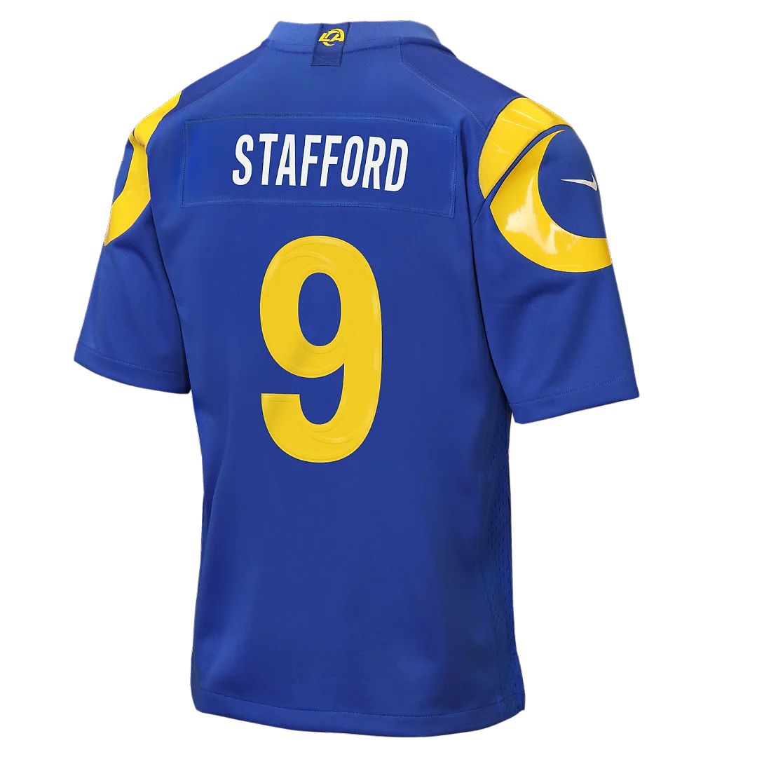 Zennovawear Matthew Stafford Los Angeles Rams Youth Team Game Jersey - Royal