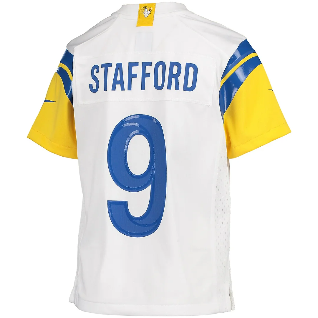 Zennovawear Matthew Stafford Los Angeles Rams Youth Game Jersey - White