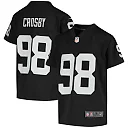 Zennovawear Maxx Crosby Las Vegas Raiders Youth Game Jersey - Black