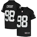 Zennovawear Maxx Crosby Las Vegas Raiders Youth Game Jersey - Black