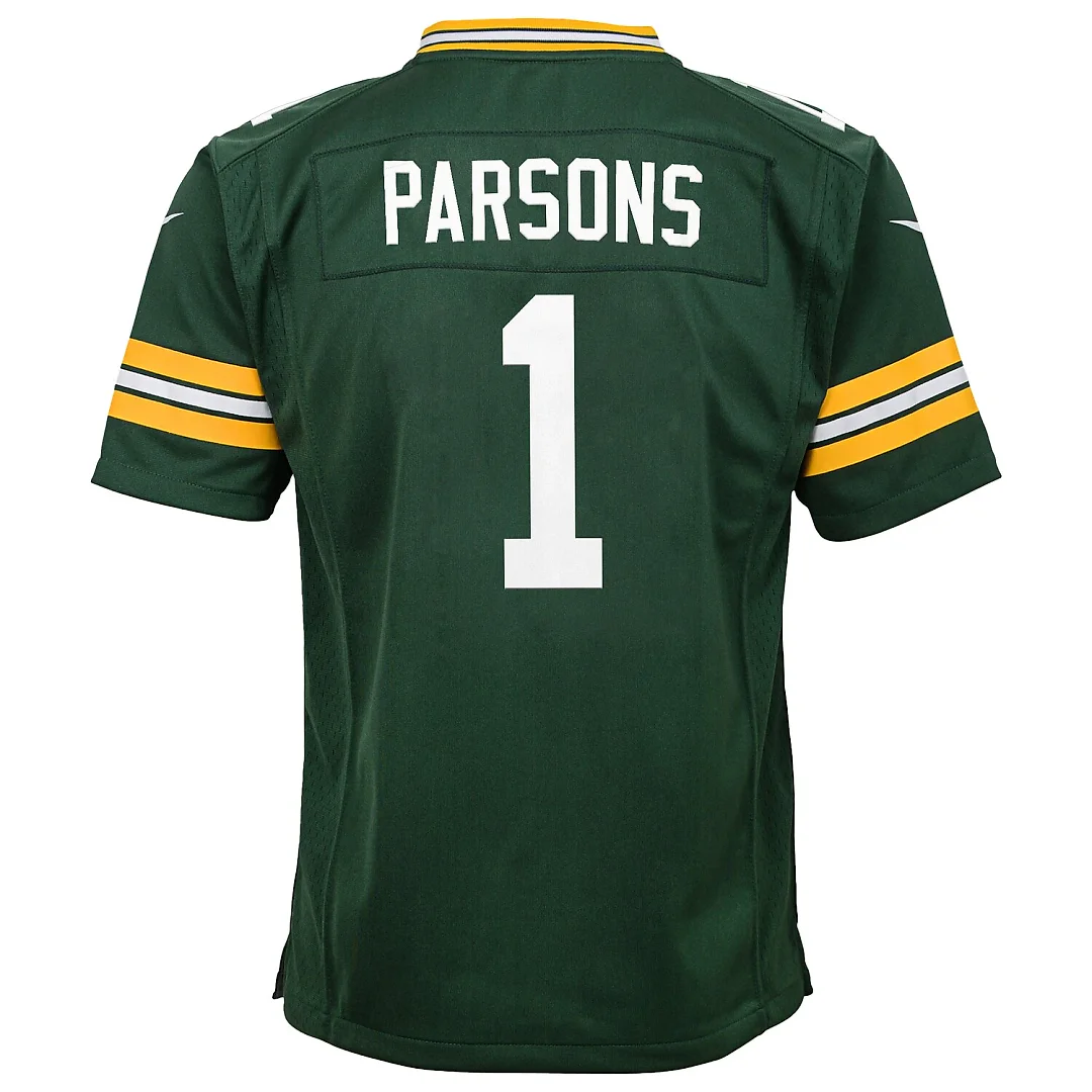 Zennovawear Micah Parsons Green Bay Packers Youth Game Player Jersey - Green