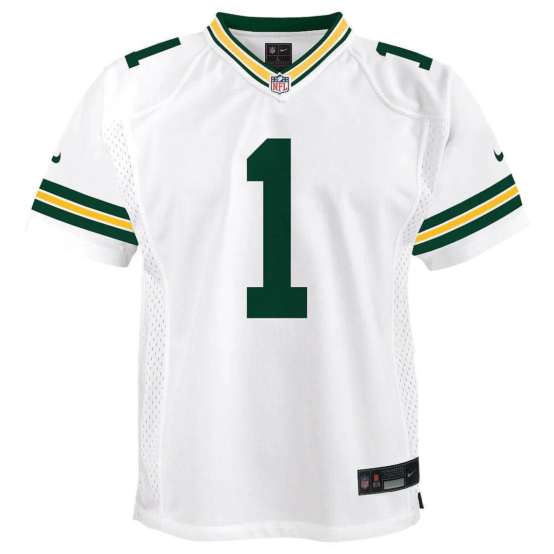 Zennovawear Micah Parsons Green Bay Packers Youth White Game Jersey - White