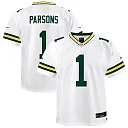 Zennovawear Micah Parsons Green Bay Packers Youth White Game Jersey - White