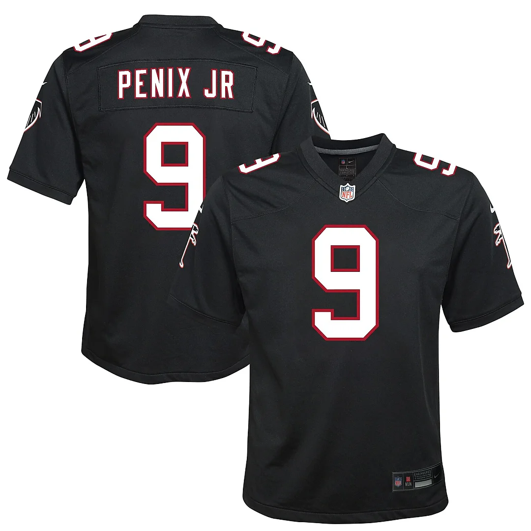 Zennovawear Michael Penix Jr. Atlanta Falcons Youth Alternate Game Jersey - Black