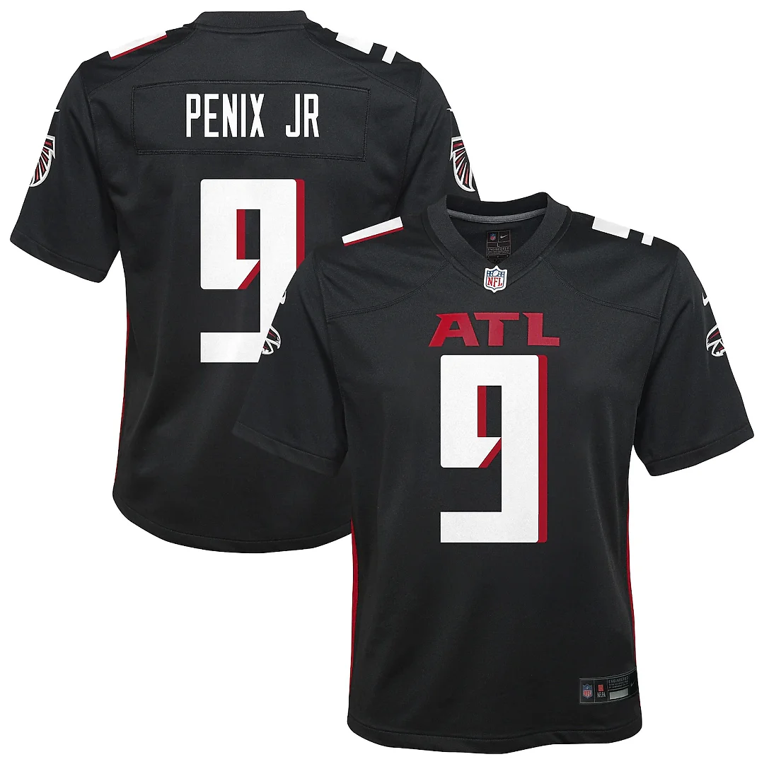 Zennovawear Michael Penix Jr. Atlanta Falcons Youth Team Game Jersey - Black
