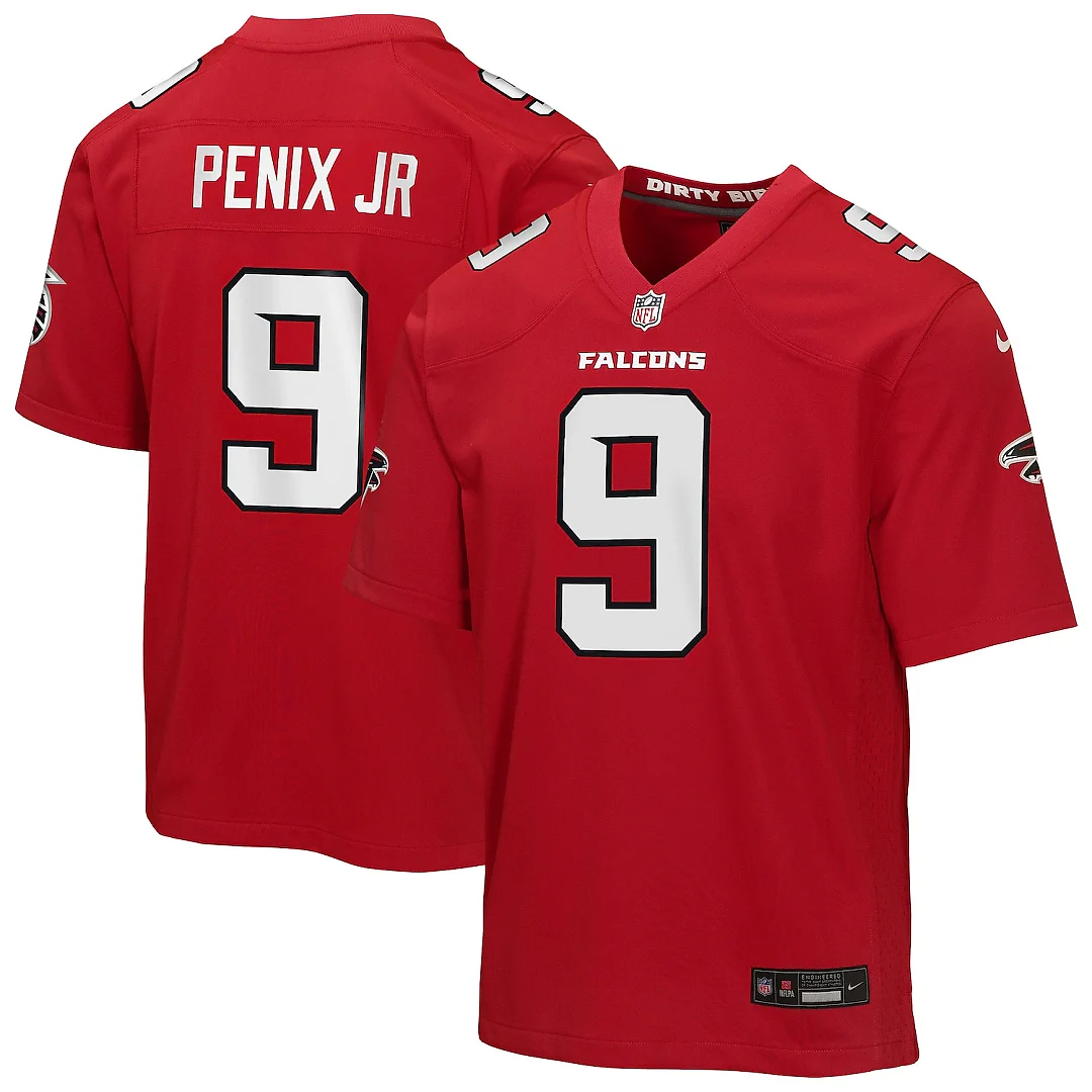 Zennovawear Michael Penix Jr. Atlanta Falcons Youth Game Jersey - Red