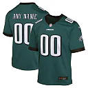 Zennovawear Philadelphia Eagles Youth Custom Game Jersey - Midnight Green