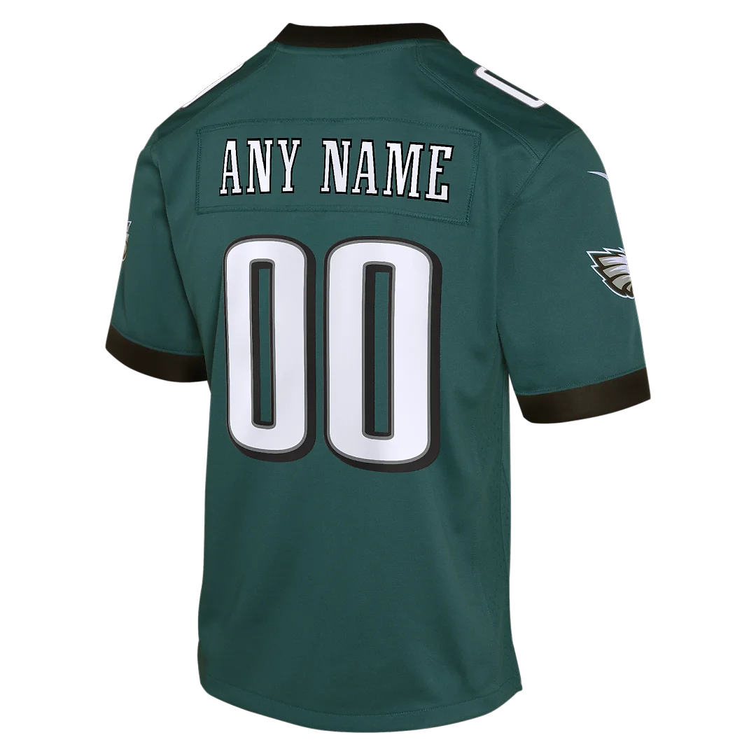 Zennovawear Philadelphia Eagles Youth Team Custom Game Jersey - Midnight Green