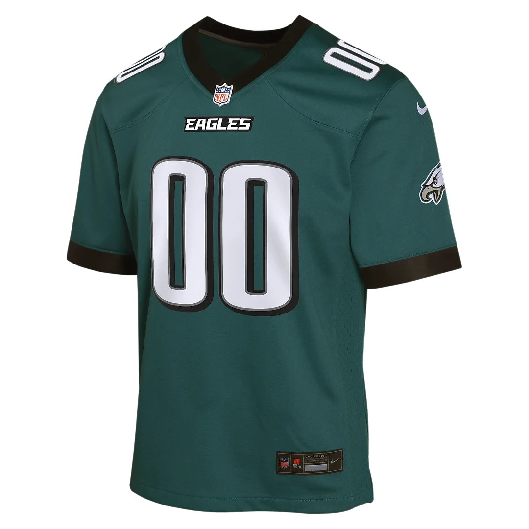 Zennovawear Philadelphia Eagles Youth Team Custom Game Jersey - Midnight Green