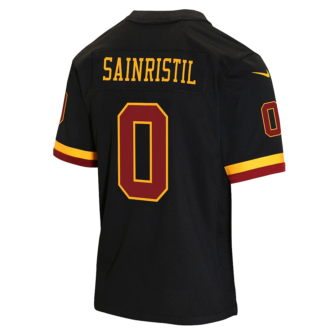 Zennovawear Mike Sainristil Washington Commanders Youth Hail Raiser Alternate Game Jersey - Black