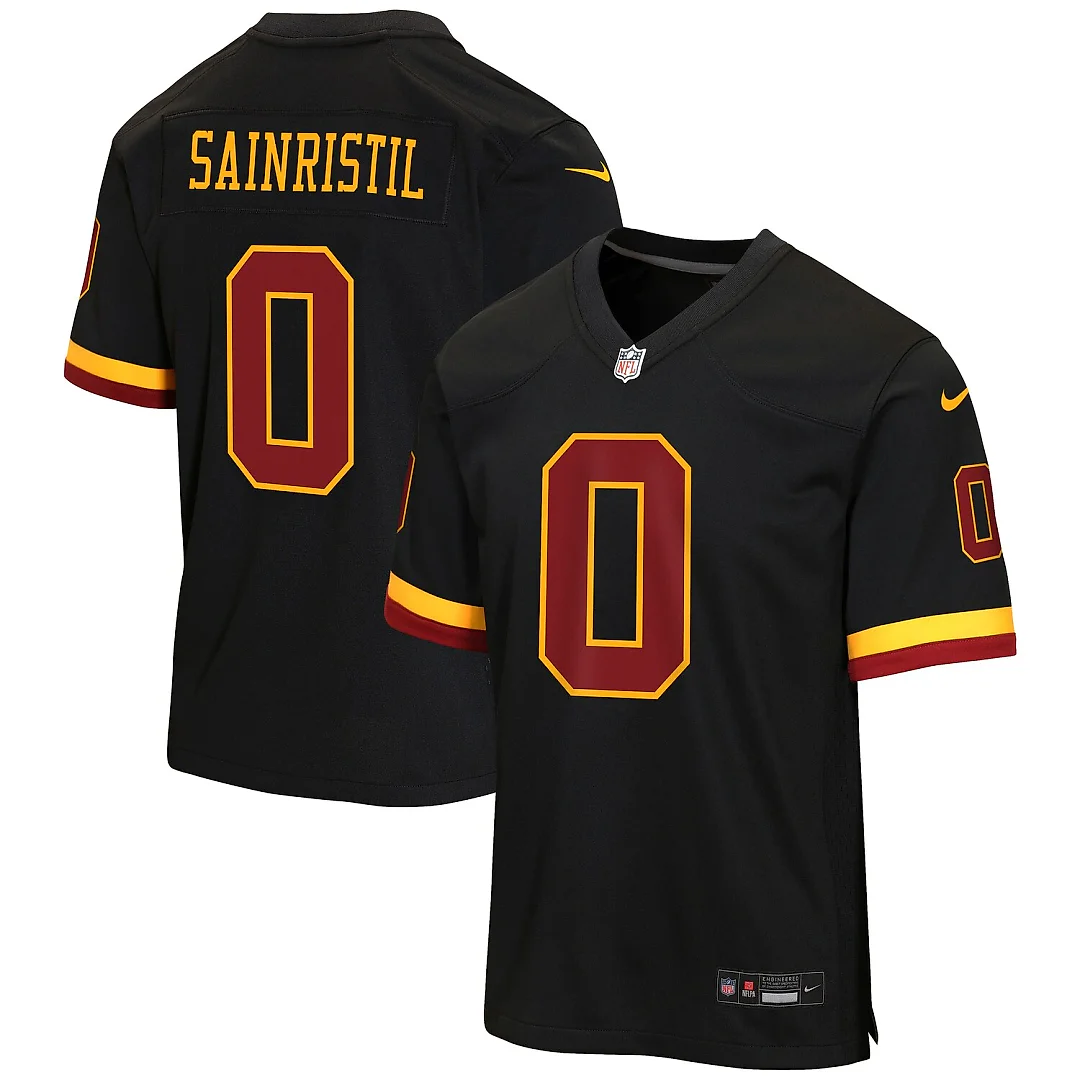 Zennovawear Mike Sainristil Washington Commanders Youth Hail Raiser Alternate Game Jersey - Black