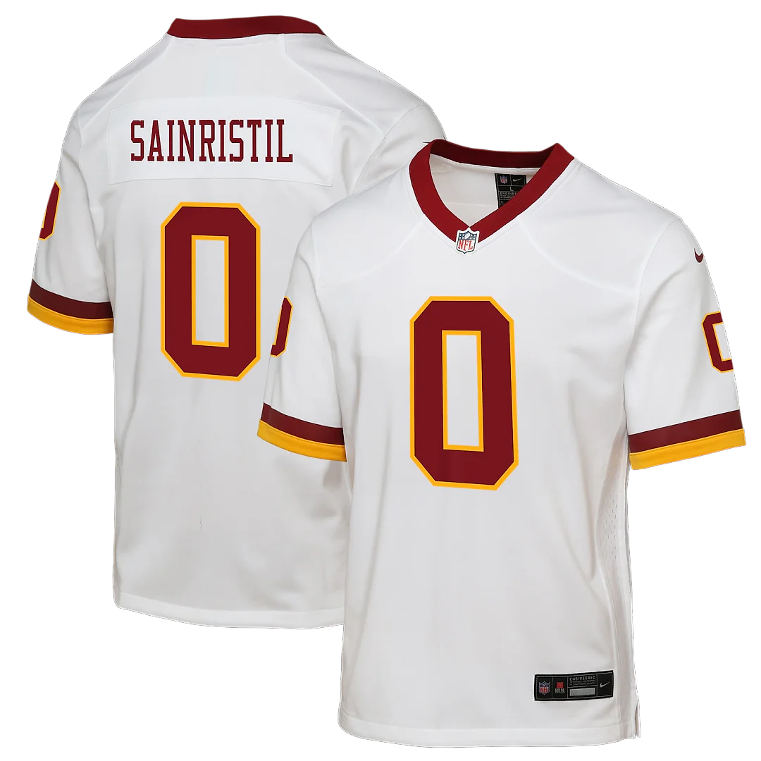 Zennovawear Mike Sainristil Washington Commanders Youth Alternate 2 Game Jersey - White